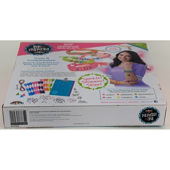 Cra-Z-Art Be Inspired BFF Friendship Bracelets Making Kit DIY Bestie Craft Set - Picture 3 of 4